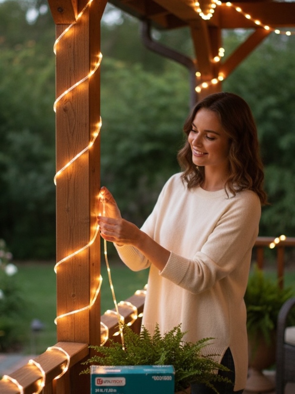 Indoor/Outdoor Rope Lighting. 24 Feet. Never Used.